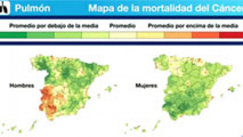 El mapa del cáncer en España