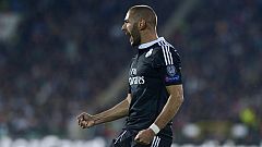 Benzema marca el gol de la victoria (2-1)