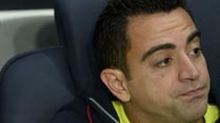 Telediario 1 - Xavi: "No me conformo con el rol de suplente"