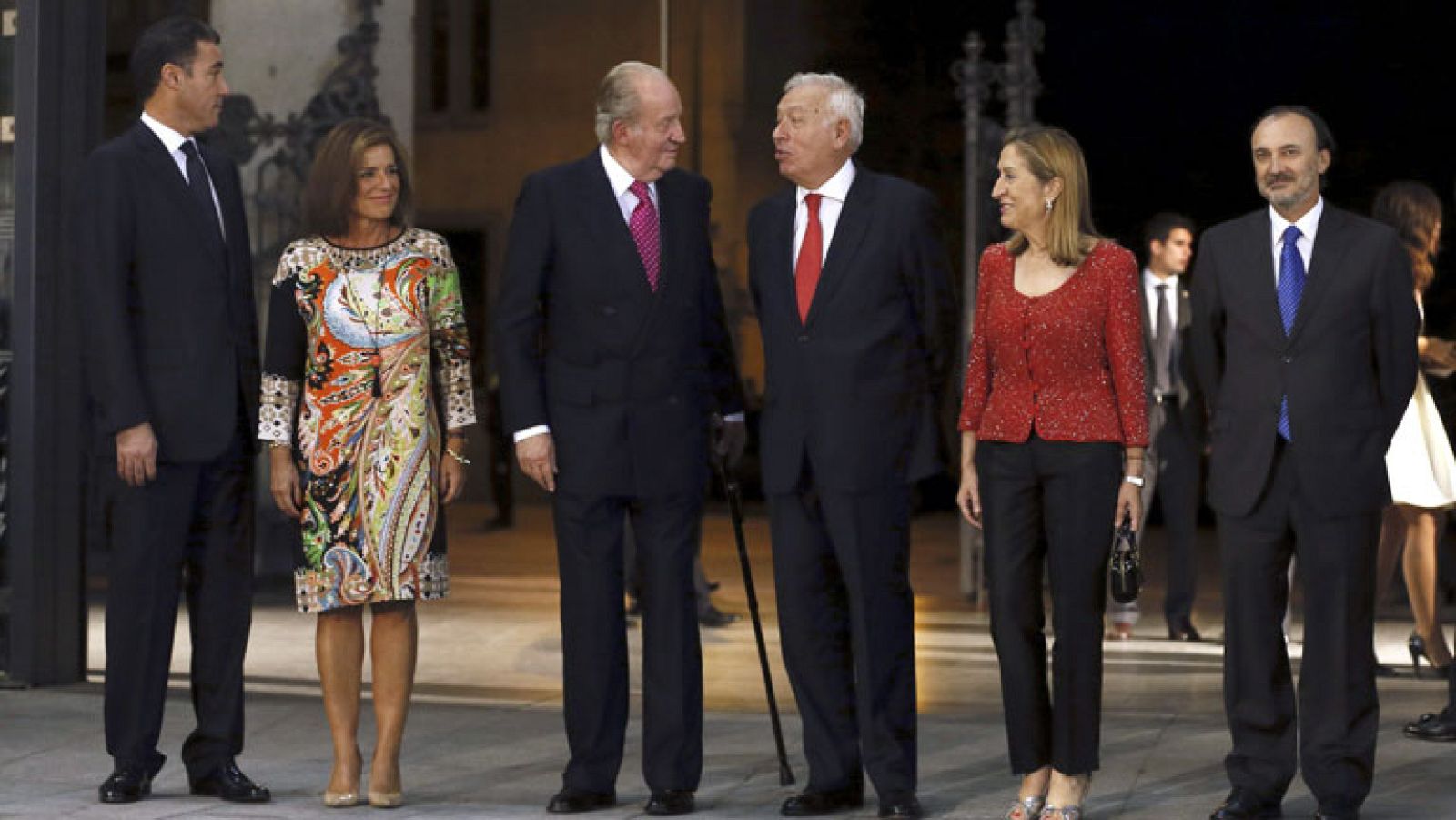 Primera aparición pública del rey Juan Carlos tras su abdicación