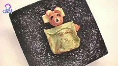Receta Exprés - Edredón de tortilla sobre osito de arroz dormido