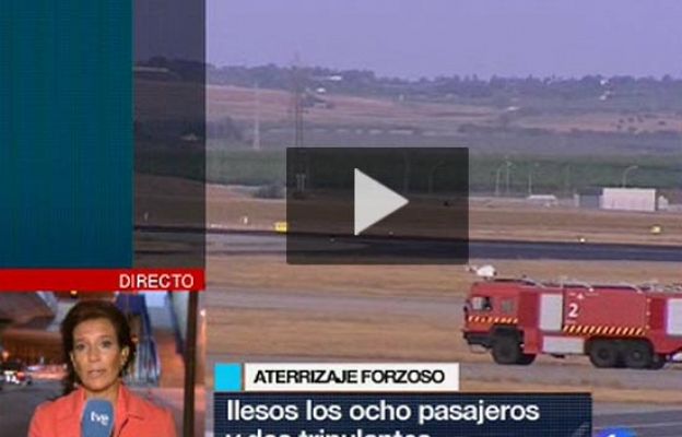 Aterrizaje forzoso en Sevilla