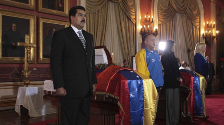 Telediario 1 - Maduro acusa a la oposición de asesinato