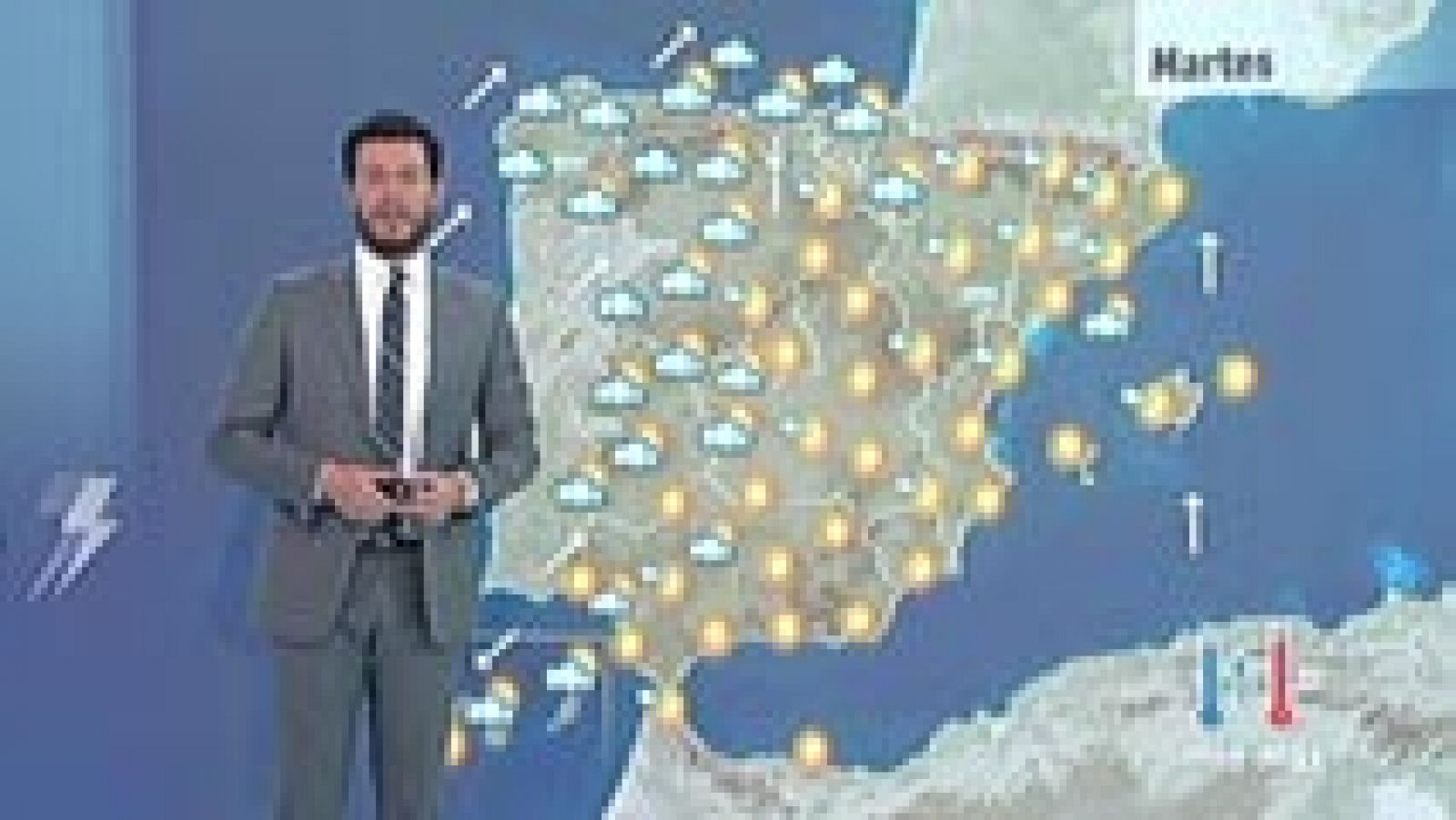 El tiempo: Las lluvias se generalizan en la Cornisa cantábrica y se extienden a Castilla y León | RTVE Play