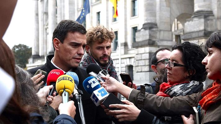 Telediario 1 - Diálogo entre Sánchez y Rajoy sobre el ébola