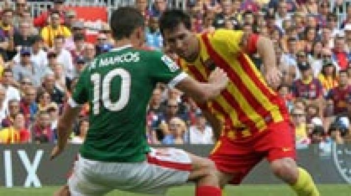 Telediario 1 - El Barcelona quedaría fuera de la Liga con una Cataluña independiente