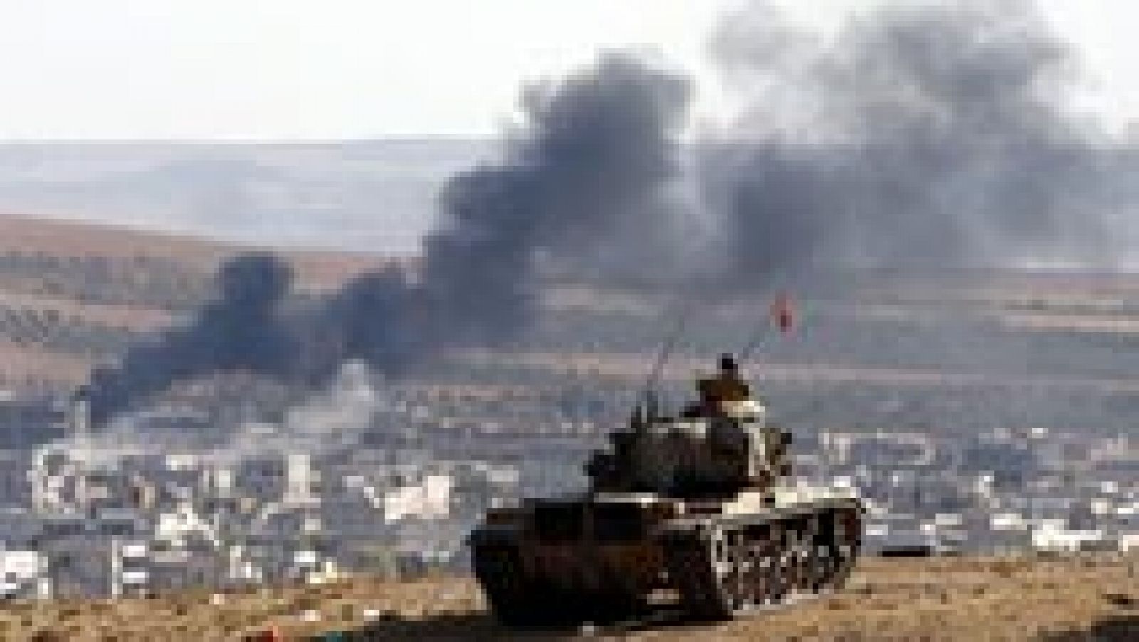 Telediario 1: Se intensifican los bombardeos contra el EI en Kobani | RTVE Play