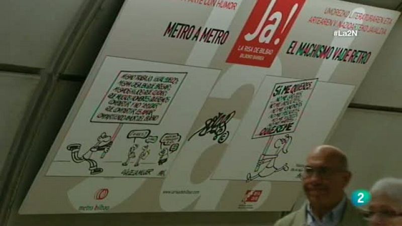 Forges exhibe sus viñetas contra el machismo en el festival La risa de Bilbao