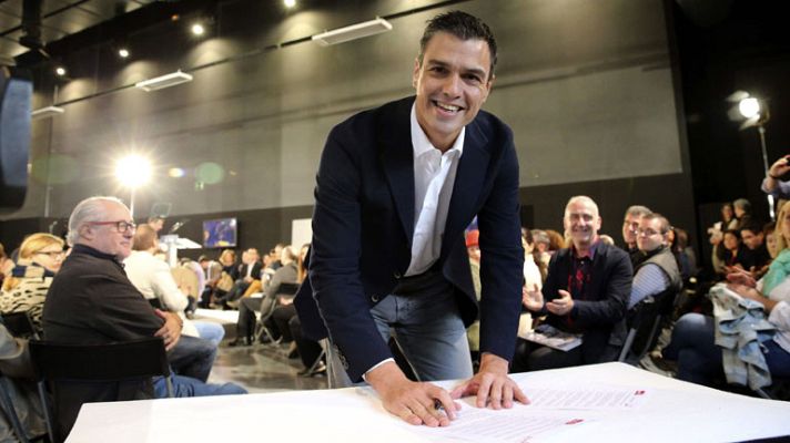 Telediario 1 - El PSOE ha aprobado un código ético para sus cargos