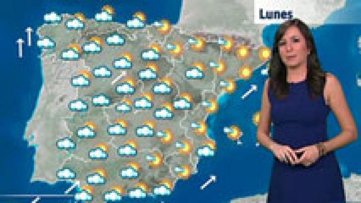 El tiempo - Comienza la semana con la llegada de un nuevo frente