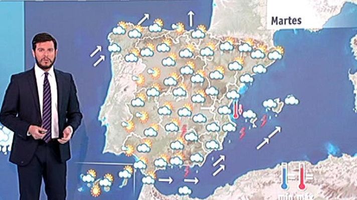 El tiempo - Jornada inestable, lluvias y bajada de temperaturas