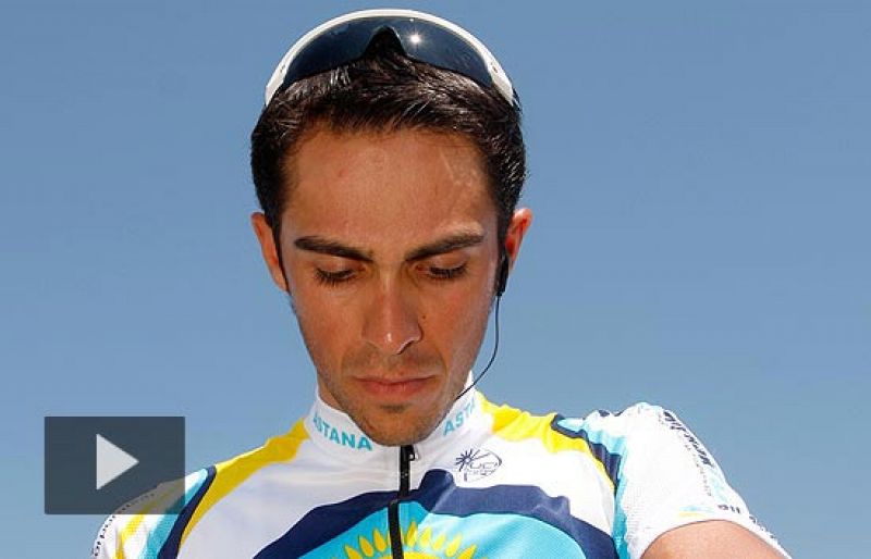 Alberto Contador ha declarado después de la etapa que está contento con el resutado de hoy y sobre todo con el trabajo en equipo.