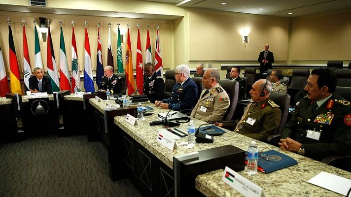 Obama se reúne con jefes militares de coalición contra el EI