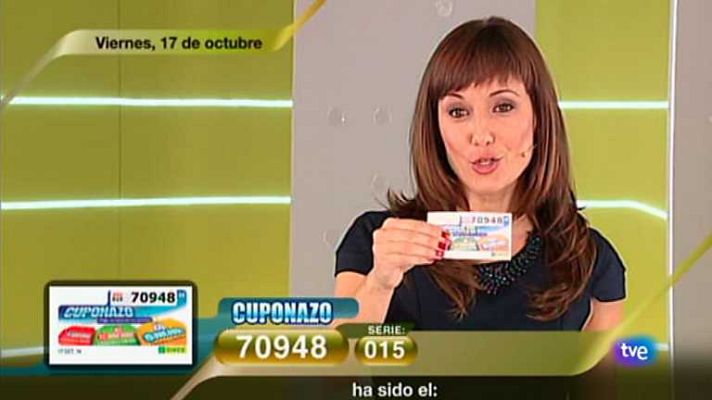 Sorteos ONCE - Sorteo ONCE - 17/10/14