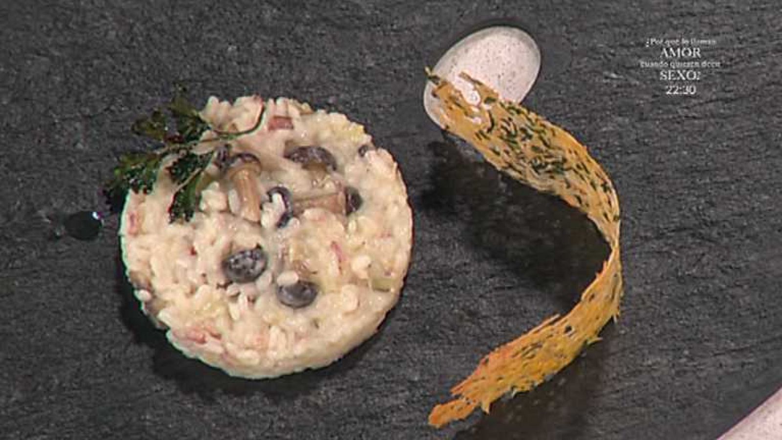 Cocina con Sergio - Risoto con setas y crujiente de queso - Ver ahora