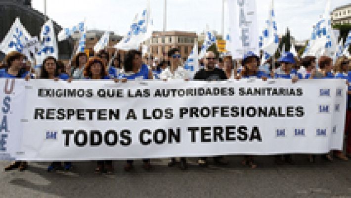 Manifestación en Madrid a favor de la sanidad pública