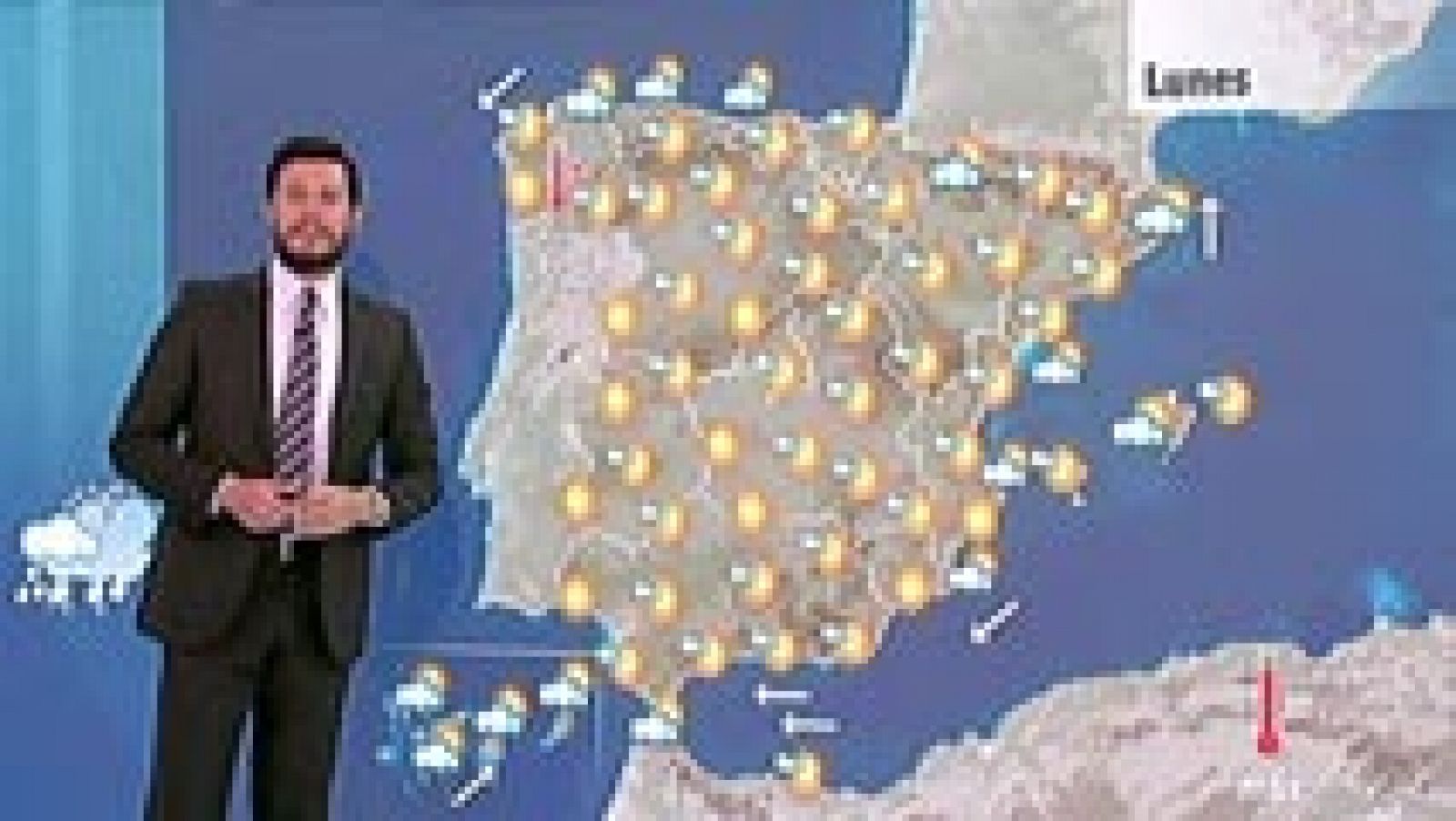 El tiempo: Lluvias ocasionales en Canarias y despejado en la Península | RTVE Play