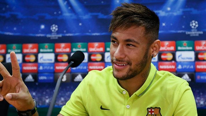 Telediario 1 - Neymar: "Me siento como en casa"