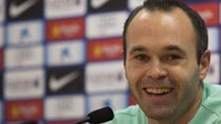 Telediario 1 - Iniesta supera los 100 partidos en Champions con galones