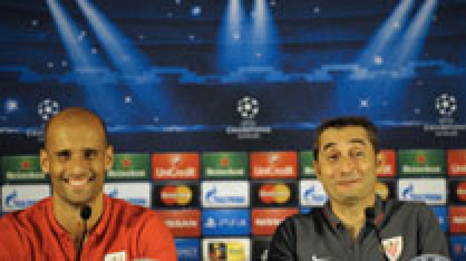 El entrenador del Athletic Club, Ernesto Valverde, ha anunciado "más de un cambio" en la alineación para el partido de mañana ante el Oporto en el Estadio Do Dragao, un once rojiblanco para el que se perfilan novedades Mikel San José y Beñat Etxebarria.

