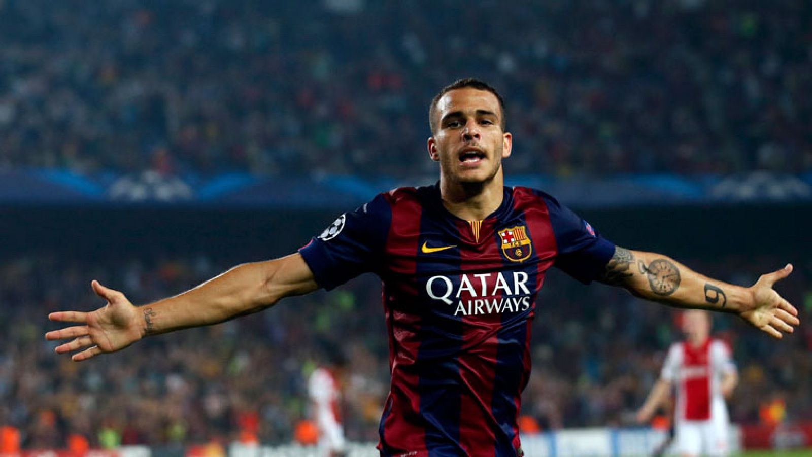 El canterano anotó el tercer y definitivo tanto del Barça casi en el descuento, tras el gol de los holandeses, 3-1.