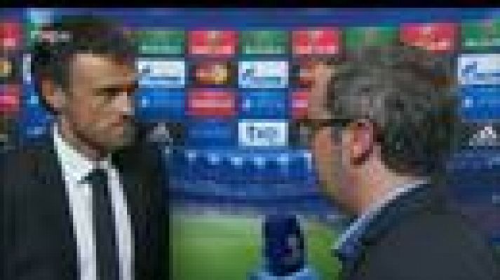 Champions League - Luis Enrique: "No nos hemos despistado en la segunda parte"