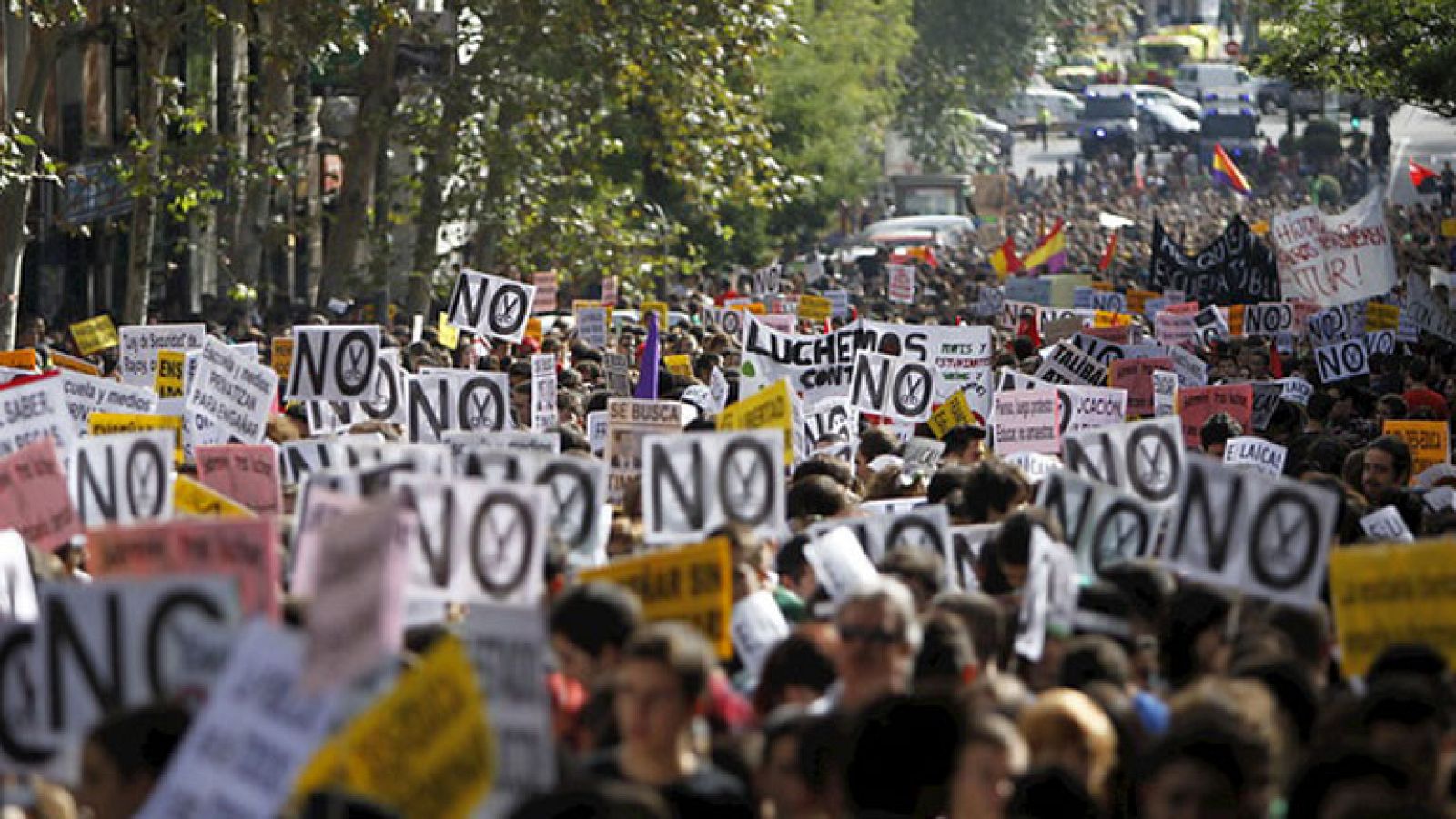 Segundo día de huelga en educación