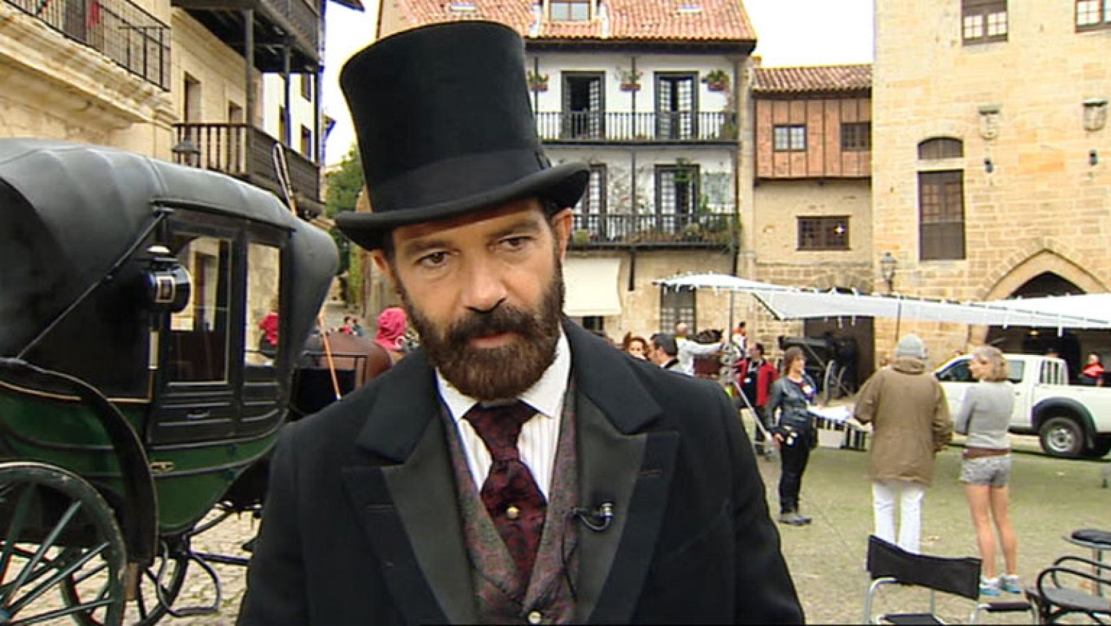 Cuarta semana de rodaje en Cantabria de la película" Altamira", protagonizada por Antonio Banderas