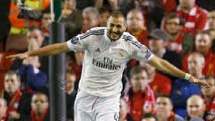 Benzema amplía la cuenta con un difícil cabezazo (0-2)