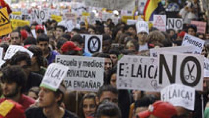 Huelga de estudiantes contra la LOMCE