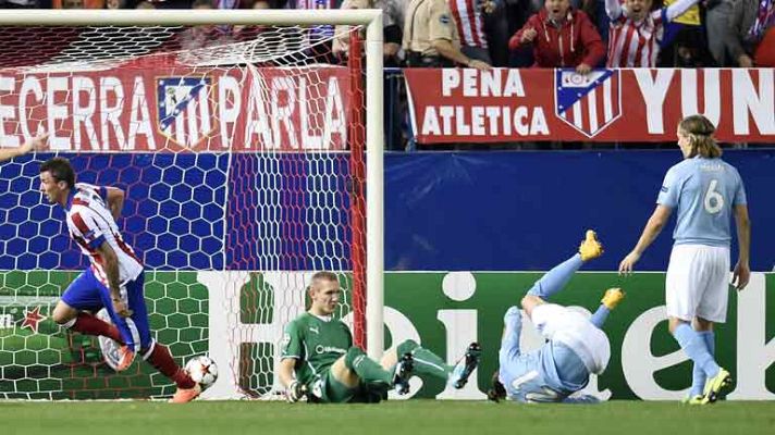 Champions League - Mandzukic marca el segundo tras un pase de Koke (2-0)