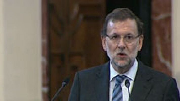 Rajoy valora el descenso del paro  