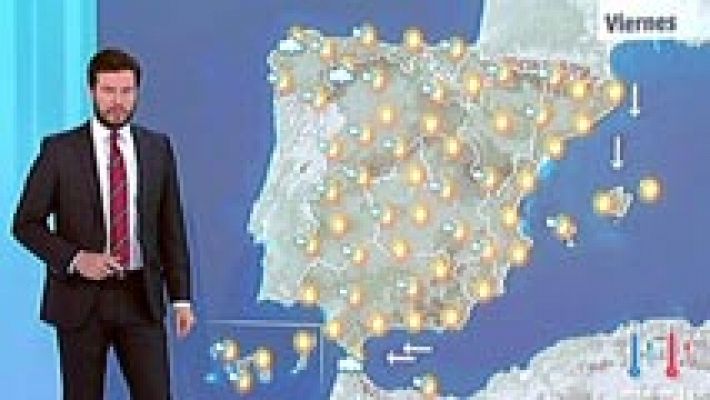 Tiempo estable, despejado y con temperaturas altas 