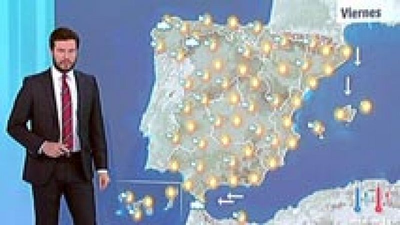 Tiempo estable, despejado y con temperaturas altas todo el fin de semana