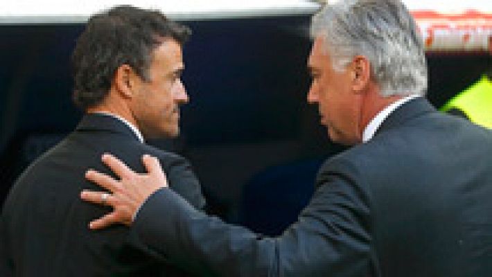 Luis Enrique reconoce la superioridad del Madrid y Ancelotti elogia a los suyos