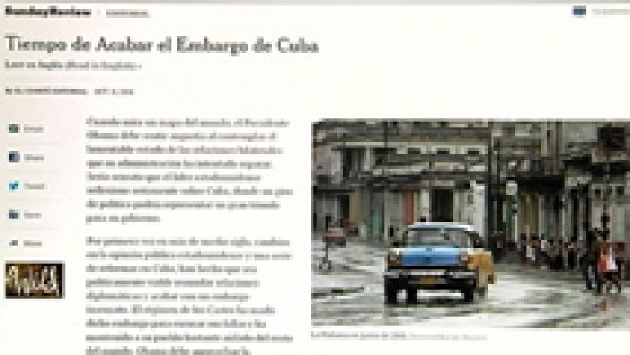 Telediario 1 - Crece la posibilidad de reanudar la relación de EEUU y Cuba