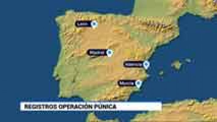 Mapa de la macrooperación policial contra la corrupción