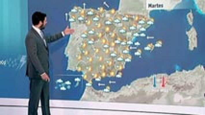 Algunas nubes en el oeste y ligera bajada de temperaturas