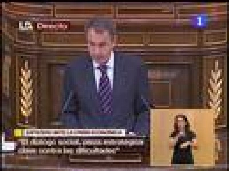 Comparecencia íntegra de Zapatero