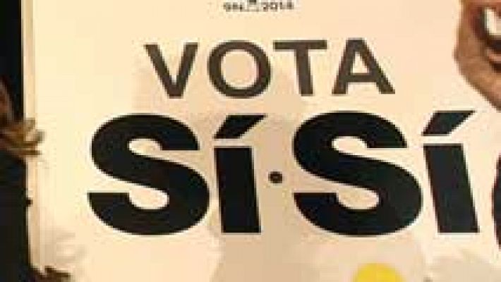 Telediario 1 - La Generalitat pide que emitan gratis la publicidad del 9N