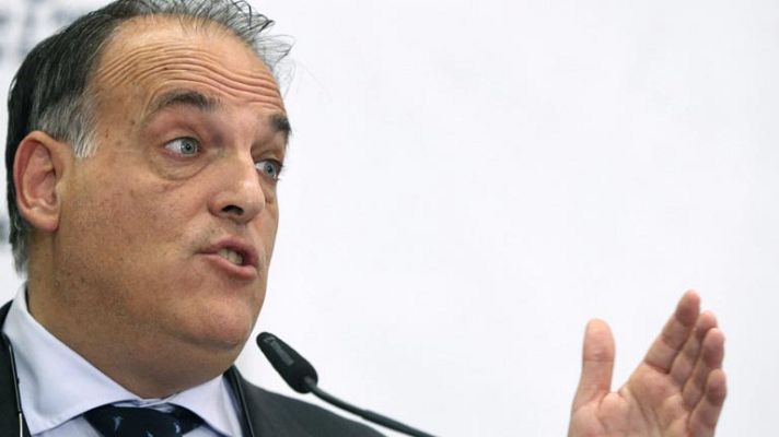 Telediario 1 - Tebas: "No vamos a desvelar las votaciones de los Premios LFP"