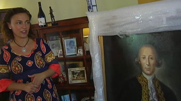 Telediario 1 - A punto de colgarse en el Capitolio un retrato de un español