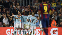 Celebración del gol de Larrivey (Foto: RTVE).