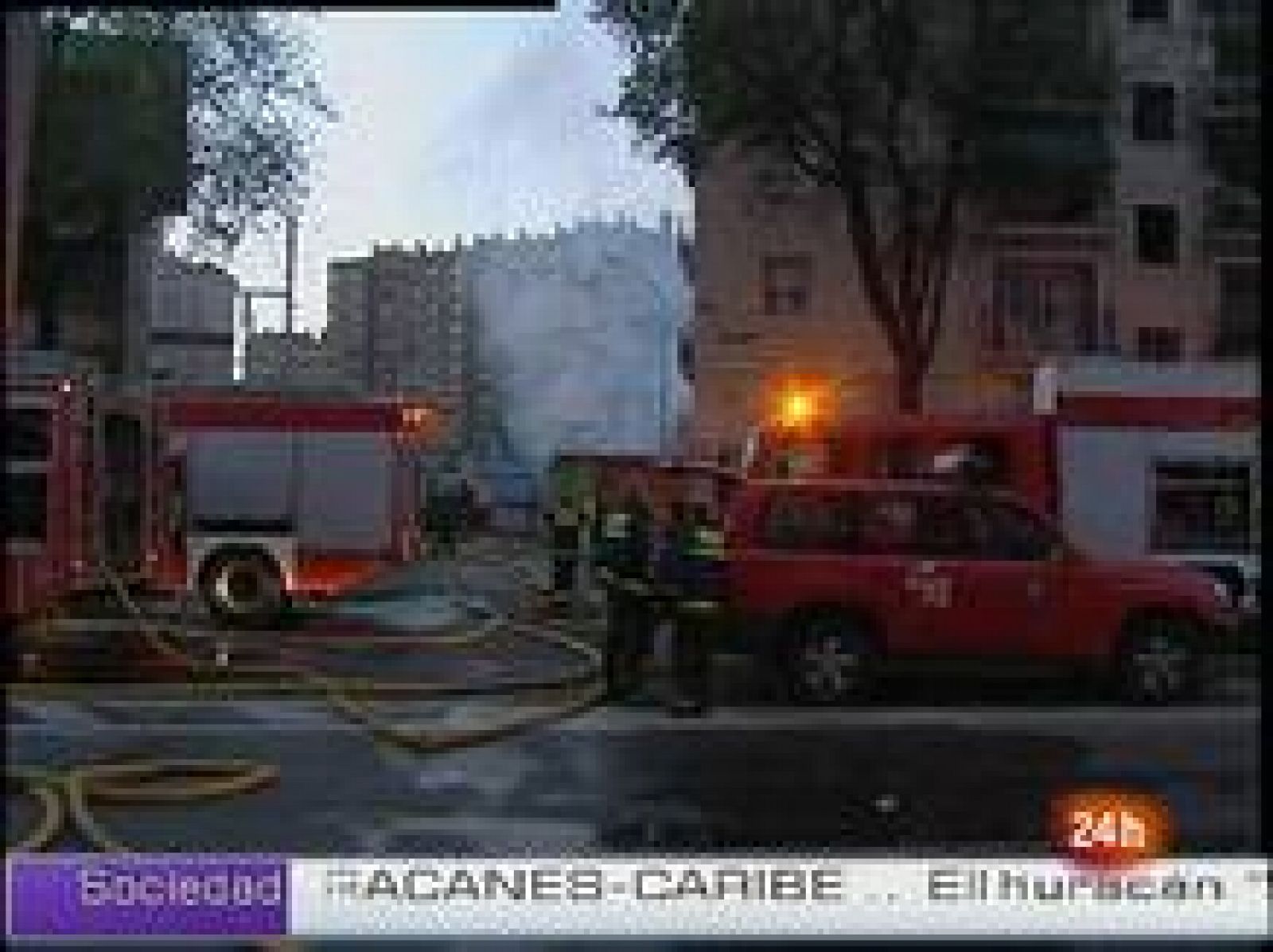 400 metros de cable subterráneo siguen ardiendo en Madrid