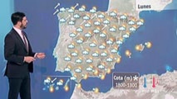 El tiempo - Alerta amarilla por lluvia y viento en la Cornisa cantábrica y la Meseta