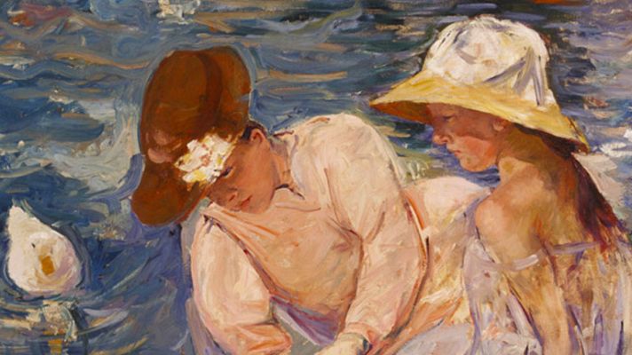 Telediario 1 - "Impresionismo Americano" en el Museo Thyssen