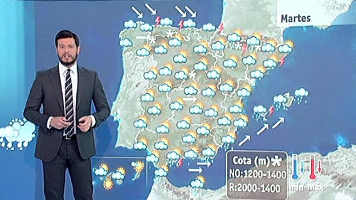 El tiempo - El temporal se desplaza al este peninsular y Baleares