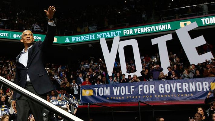 Telediario 1 - Elecciones legislativas parciales en EE.UU.