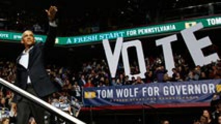 Telediario 1 - Elecciones legislativas parciales en EE.UU.