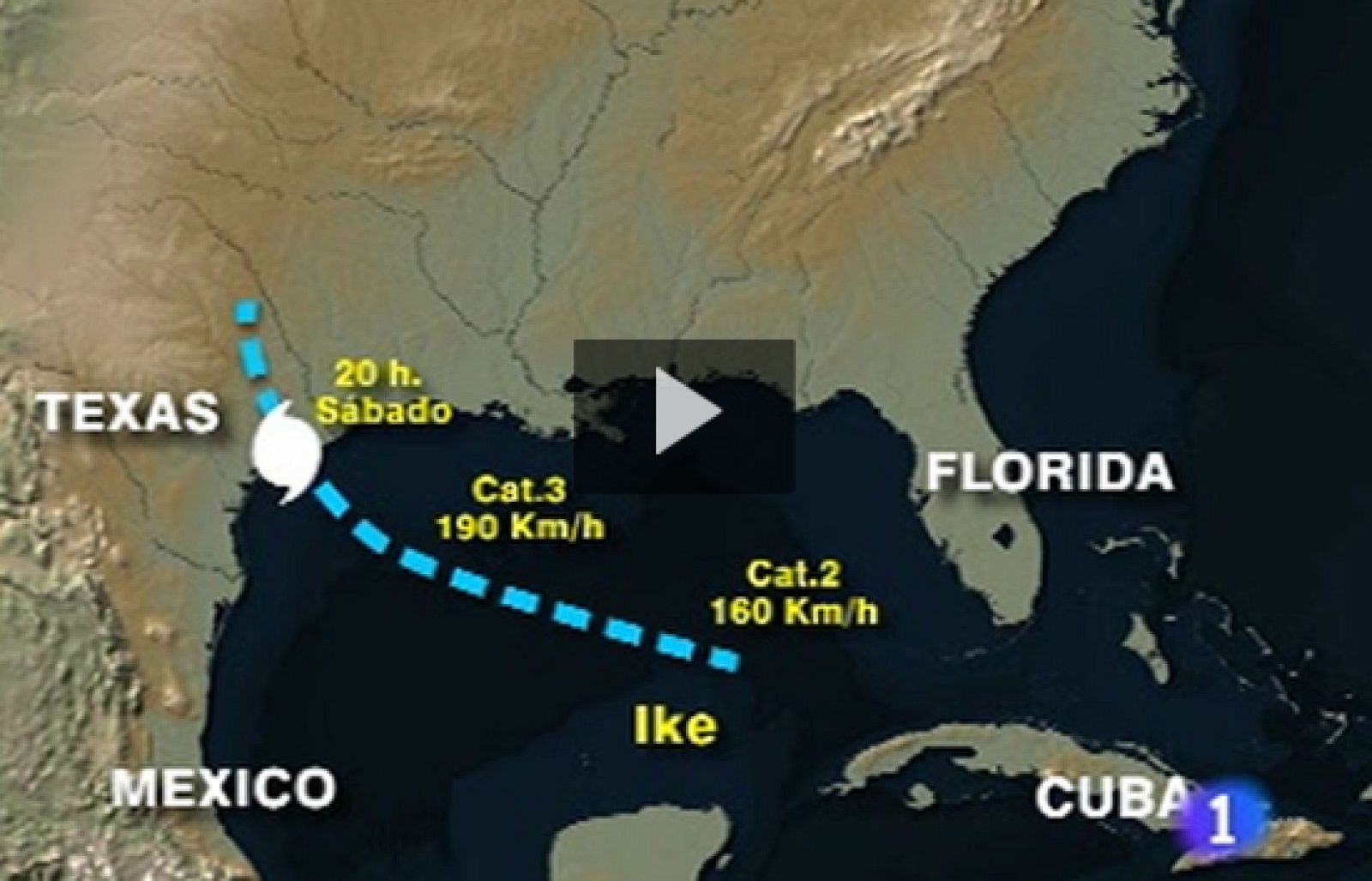 Ike se dirige hacia Texas con vientos de 160 km/h | Ver